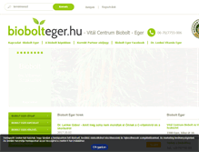 Tablet Screenshot of biobolteger.hu
